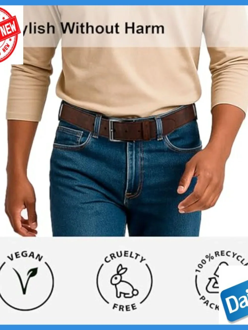 Vegan Cork Belt 1.38